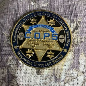 C.O.P.S. 11th Annual Motorcycle Run 2014 Challenge Coin